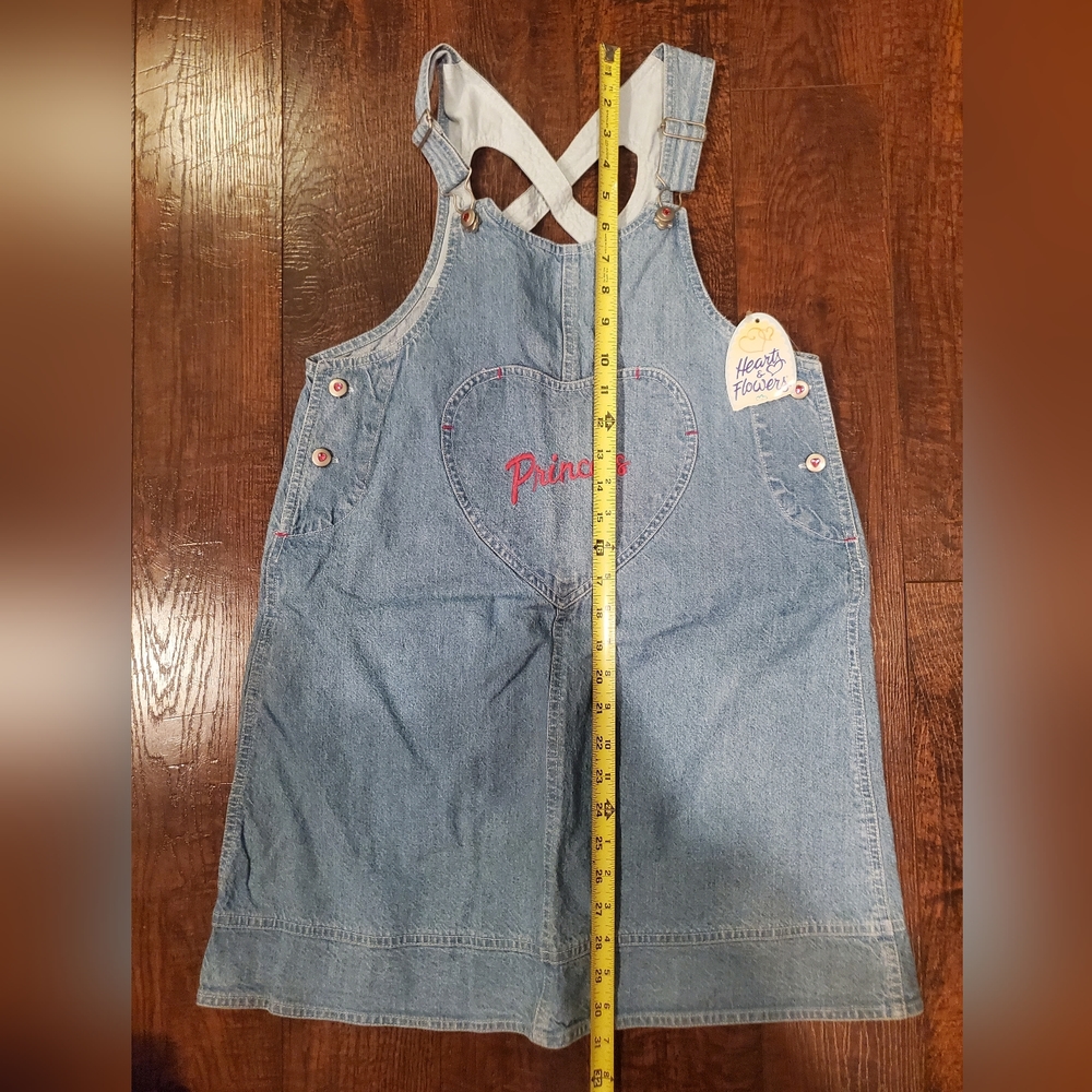 Girls Princess denim jumper. Never worn!